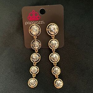 Post earrings. Good/white gemstone.